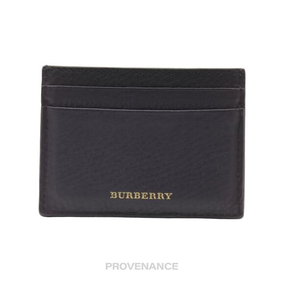 🔴 Burberry Studded Card Wallet - Black Leather - Picture 2 of 7